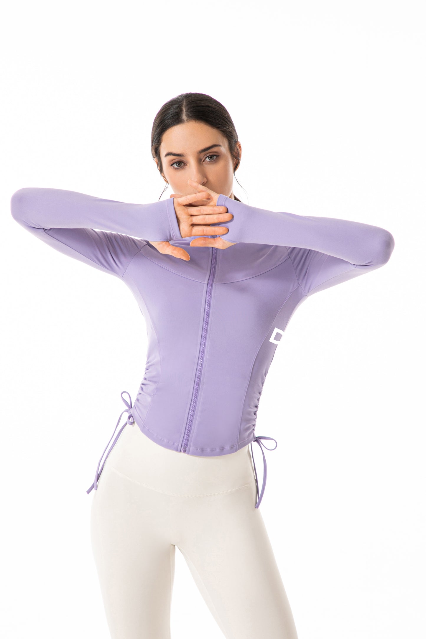 Zip-Up Cropped Athletic Jacket